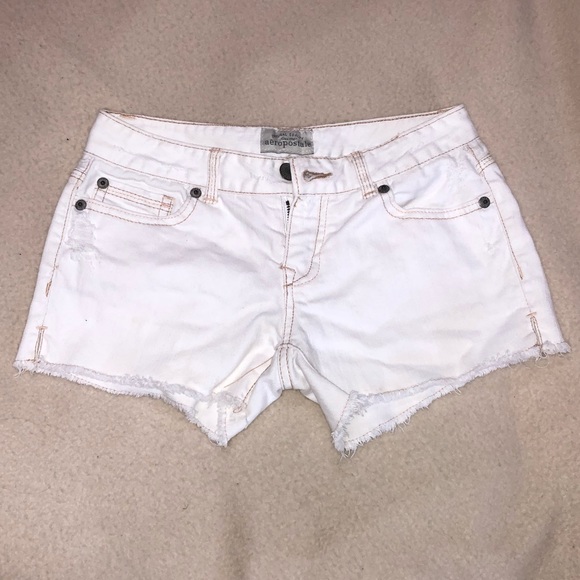 Aeropostale Pants - Aeropostale White Jean Shorts Size 00